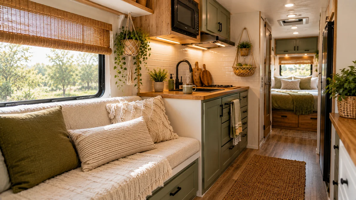 17 Full Time RV Living Ideas to Make Your Camper Feel Like Home