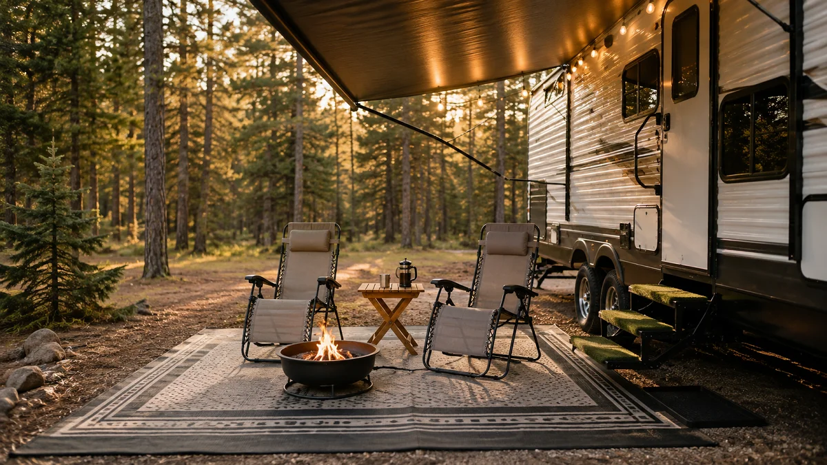 16 Relaxing RV Campsite Setup Ideas for a Comfortable Weekend Outdoors