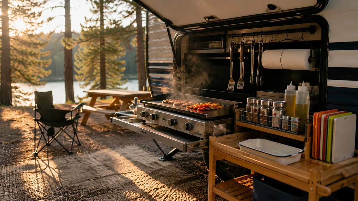 21 Smart RV Outdoor Kitchen Ideas for Easier, Faster Campsite Cooking