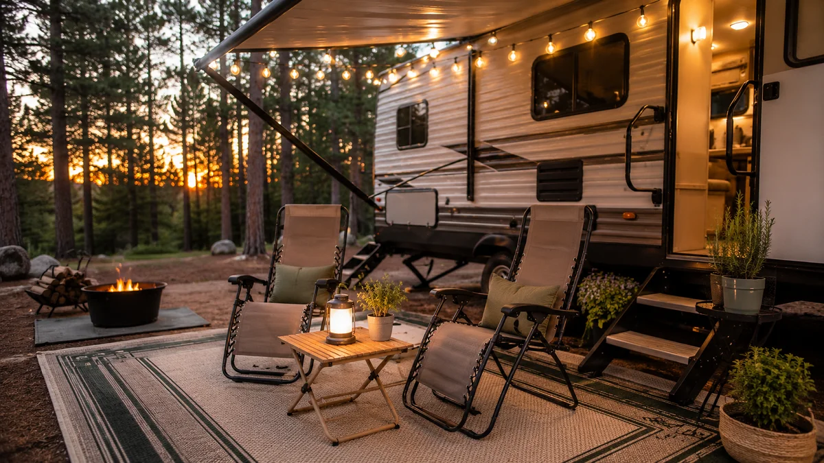 19 RV Outdoor Patio Ideas for a Cozy Campsite Retreat
