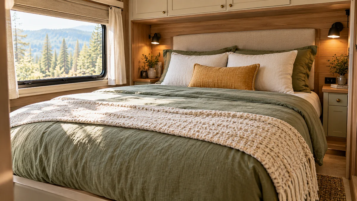 19 RV Queen Bed Ideas for a Genuinely Better Night’s Sleep