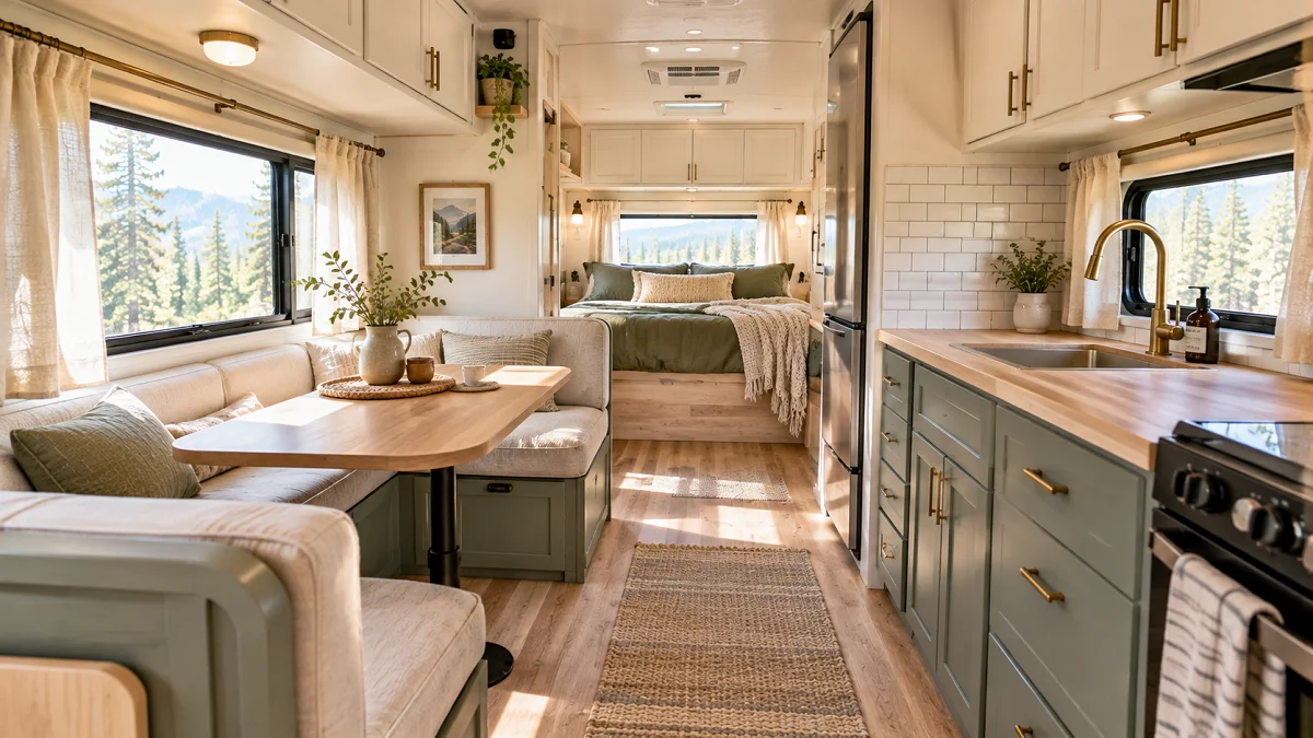 14 Small Camper Interior Ideas for a Roomier, Stylish Feel